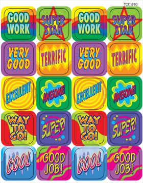 TCR Stickers: Good Job Stickers (square)