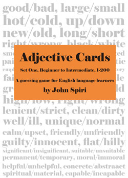 Adjective Cards 1 - (Single User)