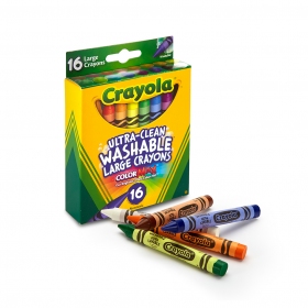 Large Washable Crayons 16 水でおとせる ラージクレヨン 16色