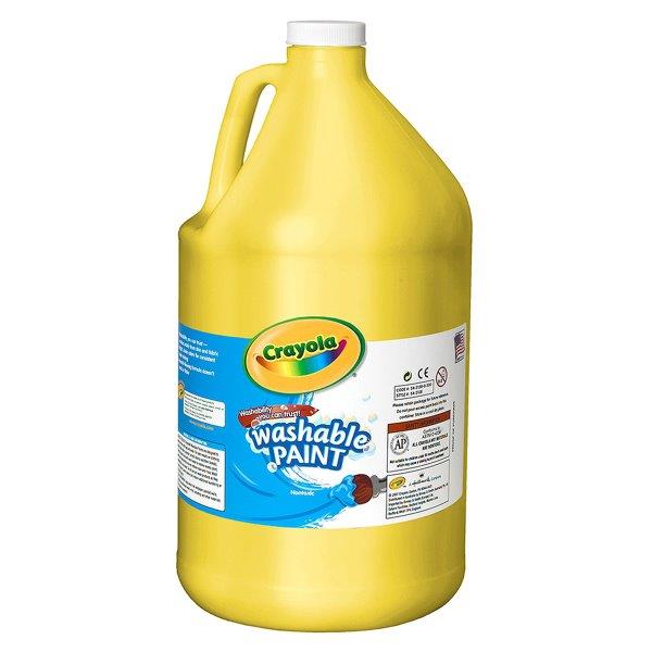 Washable Paint Yellow 水でおとせる絵の具 単色得用ボトル イエロー