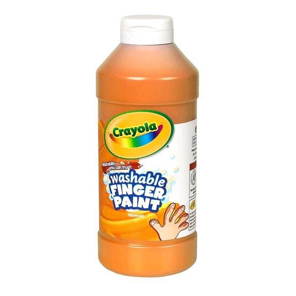 Washable Finger Paint Orange 水でおとせるフィンガーペイント 単色ボトル オレンジ