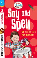 Read with Oxford: Stages 1-3: Say and Spell Flashcards