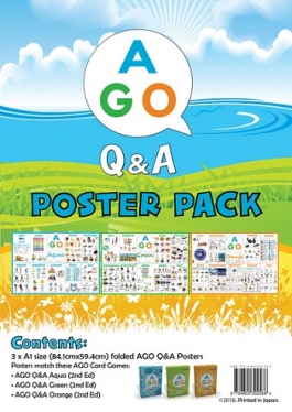 AGO Q&A 教室用ポスターパック (Level 1-3) Classroom Poster Pack (Level 1-3) [AGO カードゲーム]