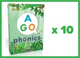 AGO Phonics 2nd Edition Green (Level 2) 10個セット [AGO カードゲーム]