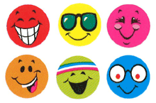 SuperSpots Stickers: Happy Smiles