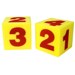 Giant Soft Foam Number Cubes ジャイアントスポンジサイコロ　数字