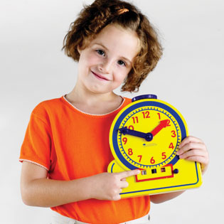 Primary Time Teacher Junior 12-Hour Learning Clock デジタル＆アナログ 学習時計 生徒用
