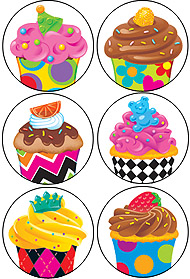 SuperSpots Stickers: Bake Shop Cupcakes