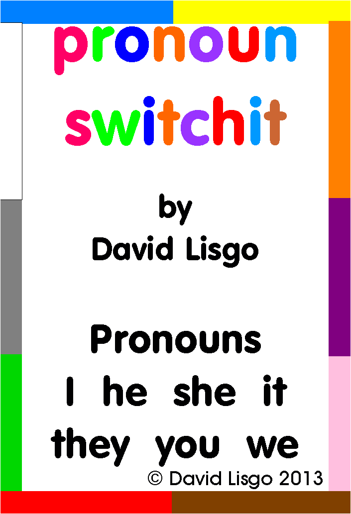 Pronoun Switchit Cards