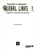 Global Links 1 Teacher\'s Manual