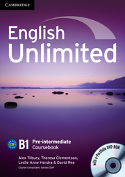 English Unlimited Pre-intermediate Coursebook with e-Portfolio