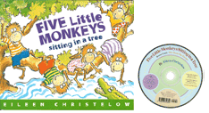 Five Little Monkeys Sitting in a Tree (Book and CD)