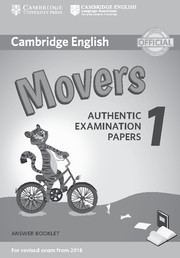 Cambridge English Movers 1 for Revised Exam from 2018 Answer Booklet