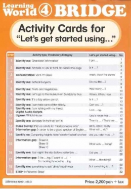 Learning World 4 BRIDGE Activity Card Sheets