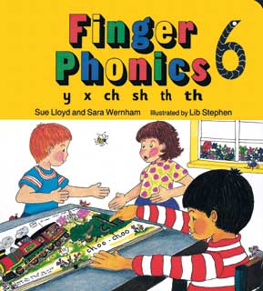 Jolly Phonics Finger Phonics Book 6 (British English / in Precursive Letters)
