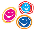 Foil Bright Stickers: Sparkly Smiles