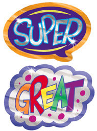 Foil Bright Stickers: Shining Words