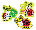 Foil Bright Stickers: Lucky Ladybugs