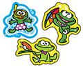 Foil Bright Stickers: Funny Frogs