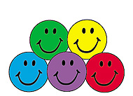 SuperSpots Stickers: Colorful Smiles