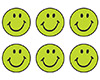 SuperSpots Stickers: Neon Green Smiles