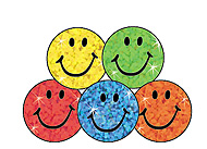 SuperSpots Stickers: Colorful Sparkle Smiles