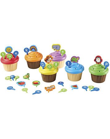 ABC Party Cupcake Toppers 英語で飾り付け ABCカップケーキ
