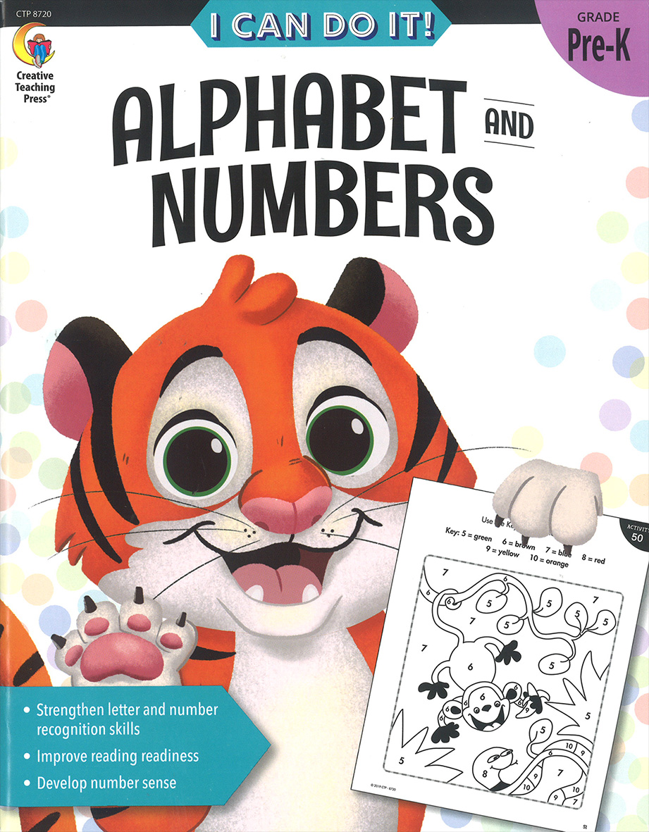 I Can Do It Alphabet And Numbers Prek (CTP8720)