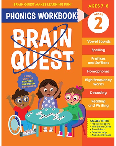 Brain Quest Phonics Workbook Grade 2