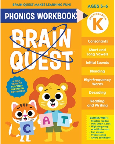 Brain Quest Phonics Workbook Kindergarten