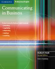 Communicating in Business 2nd Ed