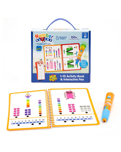 Hot Dots Numberblocks 1-10 Activity Book and Light-Up Pen ナンバーブロックス 1-10 アクティビティブック＆インタラクティブペン