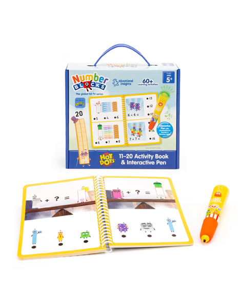 Hot Dots Numberblocks 11-20 Activity Book and Light-Up Pen ナンバーブロックス 11-20 アクティビティブック＆インタラクティブペン