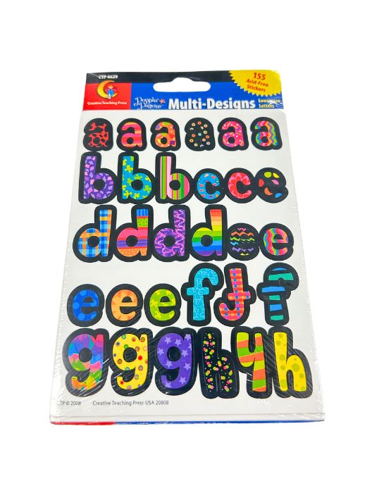 Multi Designs Lowercase Letters 155pieces