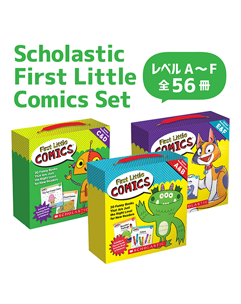 Scholastic First Little Comics A - F Set (with CD/ 音声ペン対応版) - 音声ペン別売り-