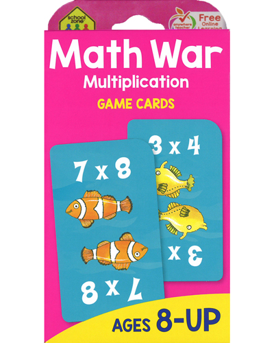 School Zone Flashcards Math War Multiplication(05032)