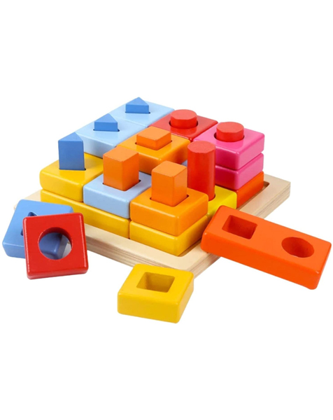 Shape Block Stacking　色んな形の学べるつみき