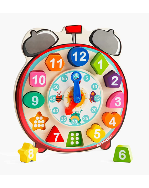 Wooden Shape Sorting Clock　チクタク時計の木製パズル